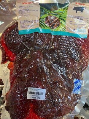 Thịt nạc lợn hun khói mía