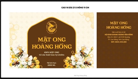 Mật ong Hoàng Hồng
