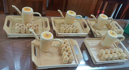 Ấm chén trúc Quang Hợp (OCOP 3 sao)