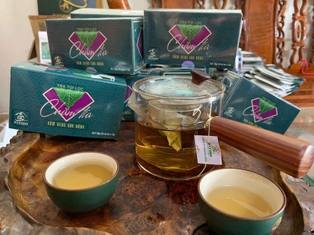 Trà túi lọc chàm tía (Xỏm Đeng)