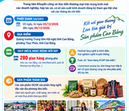Hội chợ thương mại quốc tế Cao Bằng - Bách Sắc, xúc tiến sản phẩm OCOP và Festival làng nghề Cao Bằng năm 2026