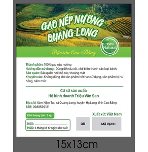 Nếp Nương Quang Long (OCOP 3 sao)