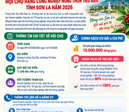 HỘI CHỢ HÀNG CÔNG NGHIỆP NÔNG THÔN TIÊU BIỂU TỈNH SƠN LA NĂM 2026