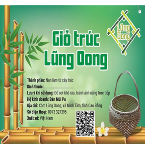 Giỏ trúc Lũng Oong