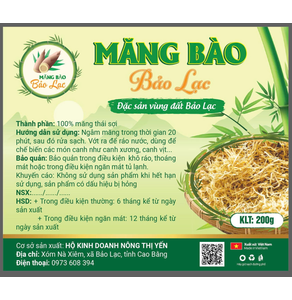 Măng bào Bảo Lạc