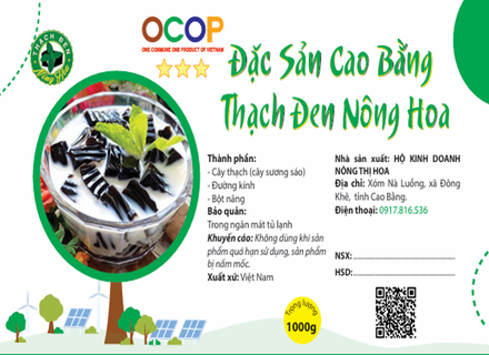 Thạch đen Nông Hoa